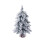 Penkiiy Mini Christmas Trees Flocked Bottle Brush with 1