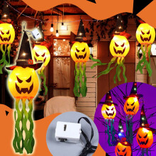 Luzes de LED decorativas em formato de abóbora para o Halloween