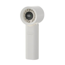 Ventilateur Portatif 3 en 1, Ventilateur Personnel, 100 Vitesses, Vent Infini, Ventilateur de Bureau pour Bureau, Extérieur, Blanc