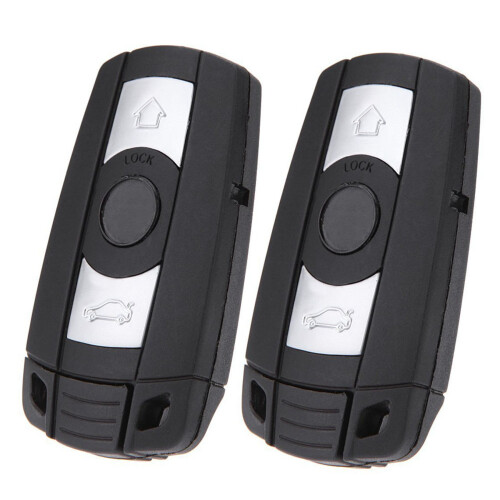 2X Replacement 3 Button  Remote Keyless Key Shell Fob Case for  1 3 5 6 7 E90 E93 E92 M3 M5 X3 X5 1