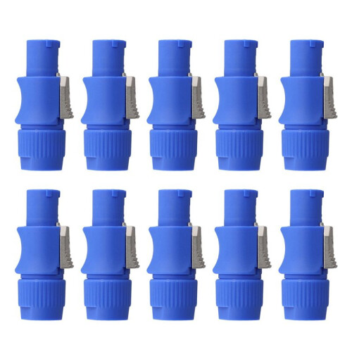 30Pcs 3 PIN Male Powercon Connector Signal Input Jack for  Light Stage Light Power Input 1