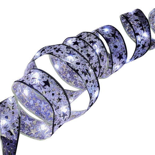 Χριστουγεννιάτικη γιρλάντα με κορδέλα Herrnalise10-LED, 1 μέτρου χρυσή 1