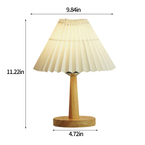 Luminária de cabeceira LED dimerizável YANHAIGONG com cúpula de tecido 2