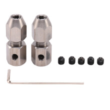 Coupleur Flexible de Collet de Câble D'Acier Inoxydable de Couplage de Bateau de 2 PièCes RC CNC, 3.18 X 4 Mm