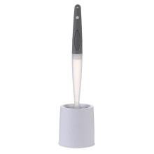 Scopino per WC nel Silicone Pulito Senza Angoli Morti Spazzola per Pulizia un Parete Senza Perforazione Può Aggiungere Detersivo,1