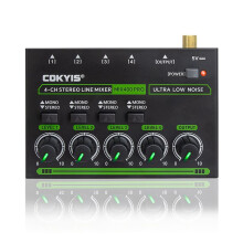 COKYIS MIX400 PRO Mixer Audio A 4 Canali con Luce RGB Mixer Audio Mixer di Linea Piccolo Mixer Audio per Club Bar SPINA USA