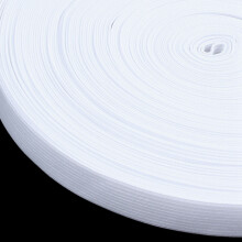 Maison Famille 30M de Longueur Bande tressee elastique blanc pour la Couture des vetements