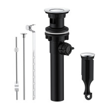 Bath Sink Popup Drain System Lift Rod Mechanism Drain Overflows