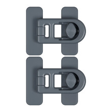 Vibration Proof Campers Fridge Door Lock ABS Universal-Gray