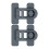 Vibration Proof Campers Fridge Door Lock ABS Universal-Gray 1