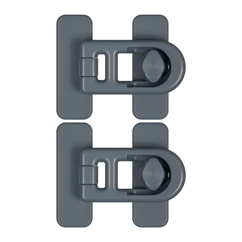 Vibration Proof Campers Fridge Door Lock ABS Universal-Gray