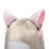 Realistic Artificial Cats Ears Headwear for Costume-White 1