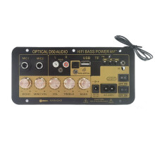 Scheda Amplificatore con Amplificatore Audio Ottico USB FM Radio TF Player DIY Subwoofer Audio per Karaoke Casa Auto Spina USA