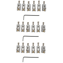 18 Pont Roulant TréMolo Selles Avec Clé pour  Strat TéLé ÉLectrique Guitare Chrome Couleur
