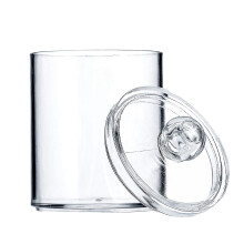 Dispenser Apothecary Jars Bathroom Holder Storage Canister Clear Plastic Acrylic Jar For Cotton ,Cotton Swab,Q-Tips,Cotton Rounds