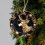Christmas Tree Pendant Decoration Blue Acrylic 3.1 in 3