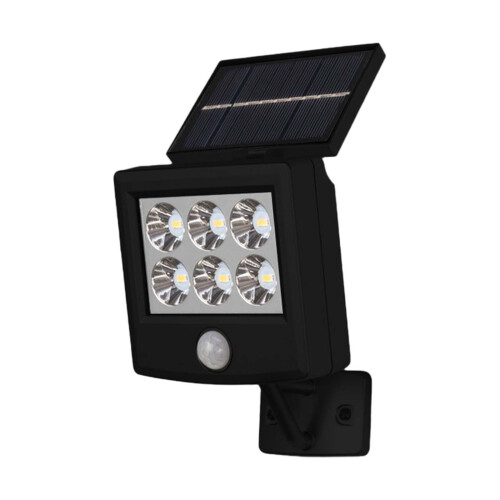 Applique solare da esterno IP65 impermeabile, colore nero 1