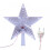 LED Star Tree Topper 22cm Clear Acrylic 3