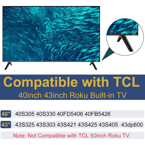 Βάση τηλεόρασης για τηλεοράσεις TCL Roku 40 ιντσών και 43 ιντσών 1