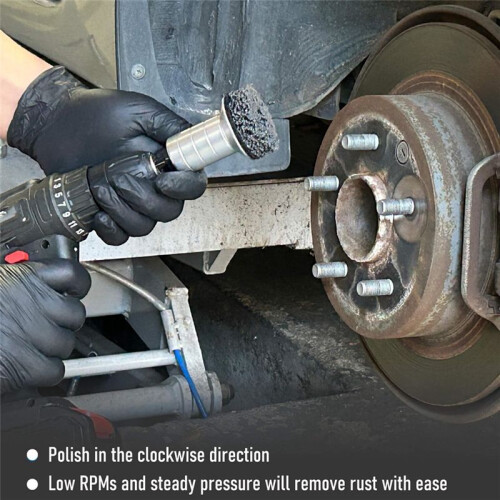 Wheel Hub Resurfacing Set Rust Cleaning Tools Maintenance Brake Disc Rust Removal Tool for Hub Rotor Wheel Rust Removal 1