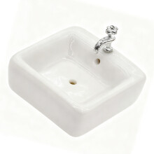 Lavabo en céramique échelle 1:12, pour décorations de-carré