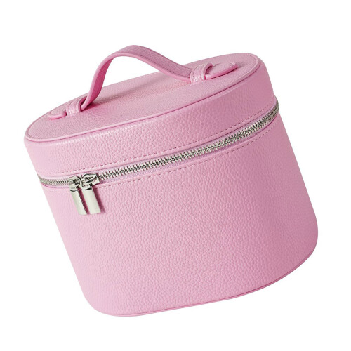 Lederen make-uptas Draagbare make-uptas Handtas voor-Roze