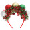 Plastic kerstbal haarhoepel haarband voor-kleur 1