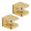 2pcs Premiums Copper Shelf Supports Glass Panel Fasteners-S 1