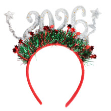 Multifunctional Halloween Headwear Make up Hair Rings-Silver