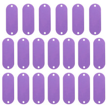 Étiquettes métalliques d'estampage de tickets-Violet