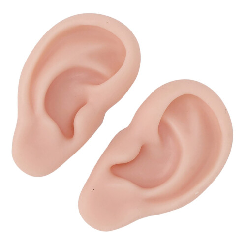 Modèles d'oreilles en silicone étanches pour-peau claire