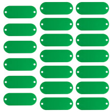 Étiquettes métalliques d'estampage de tickets-Vert