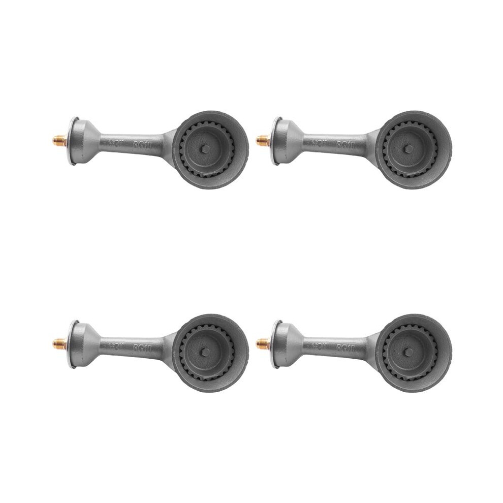 4X High Pressure Propane Cast-Iron Round Burner Propane Burner With Orifice Brass Fitting 4712666672311