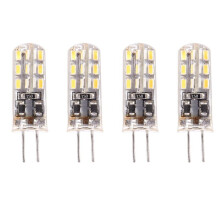 4X G4 LED Spot Light Bulb Lamp 1.5W 24 SMD 3014 Warm White 12V