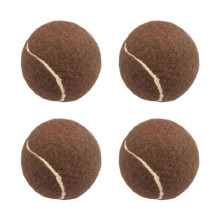 4 stks Zachte Stoelpoot Covers Cap Vilten Pad Tennisbal-bruin