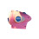 Automatic Bubble Maker Bike Mounted Bubble Machine Plastic-Pink 1
