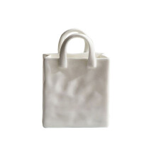 Nordic Home Decor Handbag Ceramic Vases for Flowers Modern Room Decor Dried Flower Vase Arrangement Decor Plant Pot B