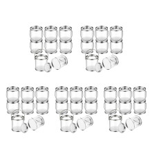 Paint Bucket Clear Bucket with Metal Lids and Handle Decorative Clear Plastic Bucket Storage Clear Paint Can 40 Pack