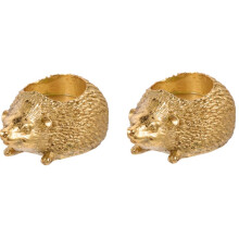 Home Hedgehog Candlestick Ornaments, Aromatherapy Resin Candle Tray, Home Decoration Gold