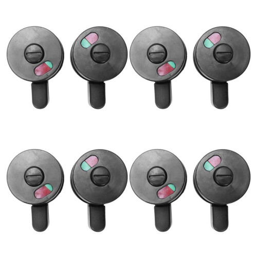 8pcs Public Toilet Door Locking Rotating Red Green Indicator Knob Lock