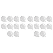 2X New Transparent Openable Plastic Christmas Decoration Transparent Bauble Decoration Gift Box 3CM