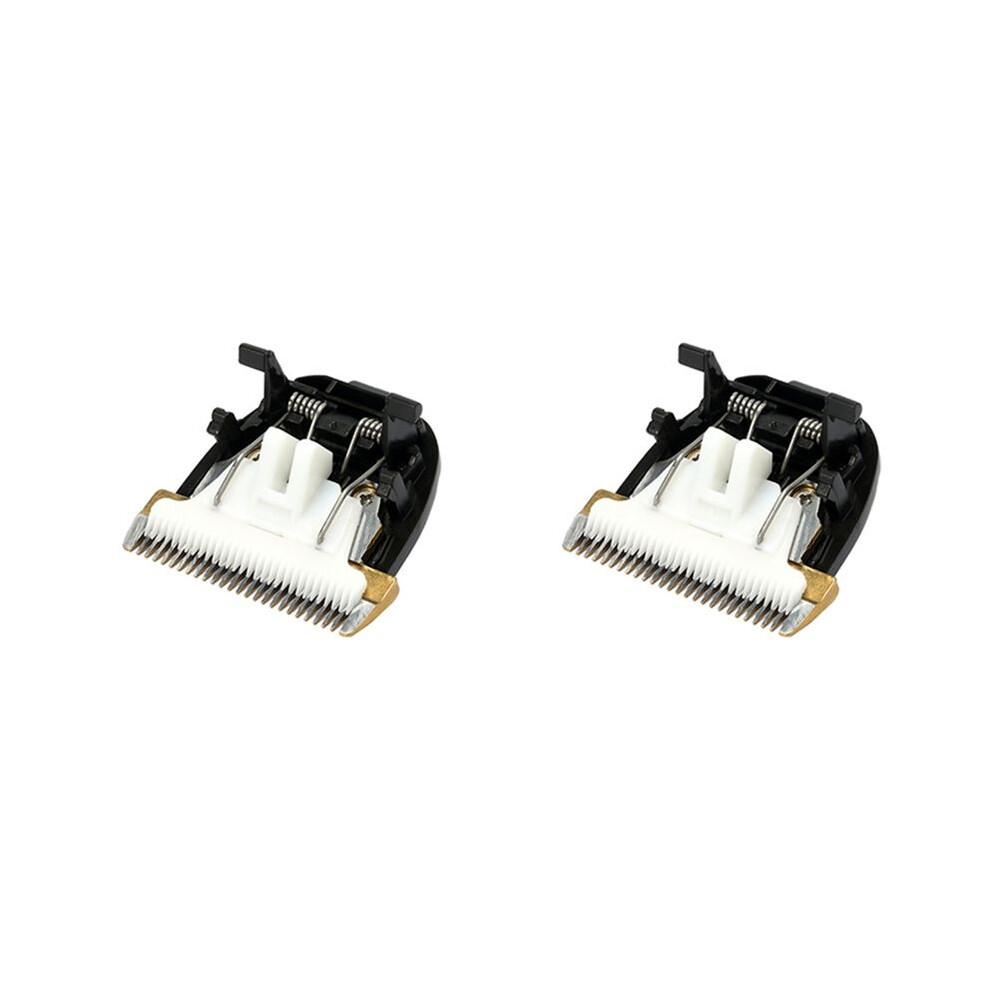Black 2X Grooming Ceramic Cutter Blade 40Mm 24 Teeth For Animal Clipper Trimmer