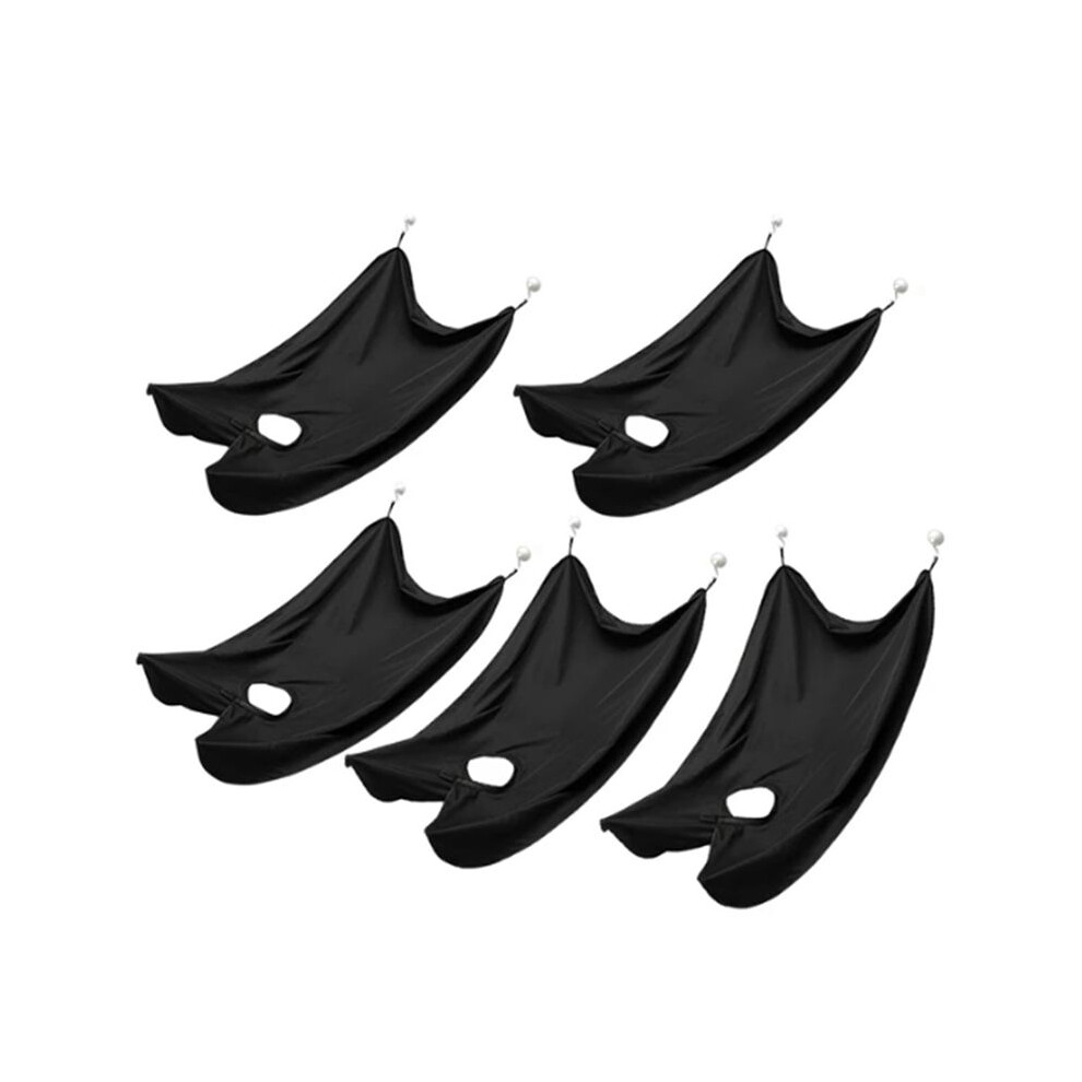 5PCS-Shaving Apron,Beard Hair Catcher for Men Shaving&Trimming Beard Cape Grooming Cloth Waterproof with Suction Cup A