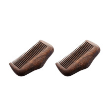 2X Taschen Kamm Sandelholz Grün Natürliche Super Eng Delle Holz Kämme Statische Läuse Bart Kamm Frisur Sandelholz Kamm