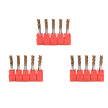 15 Sttuecke 6mm 4 Flöte Hartmetall Fräser CNC Fräser Fräsen Nuten Profilieren Planfräser Spiral Bits