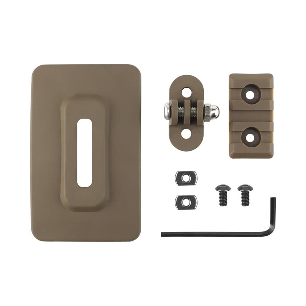 Photos - Power Tool Accessory Portable Tactical Helmet Accessory Quick Mount Plate with Magic Hook and Multiple Fixing Components