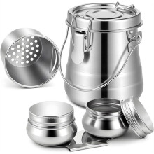 2 Pcs Stainless Steel Paint Brush Cleaner, Paint Brush Washer with Double Dipper Container Cup, Painting Brushes Holder
