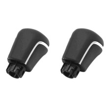 2X Leather Gear Shift Konb for Levin Camry XV70 V70 Avalon 2018 2019 2020 Gear Shifter Black