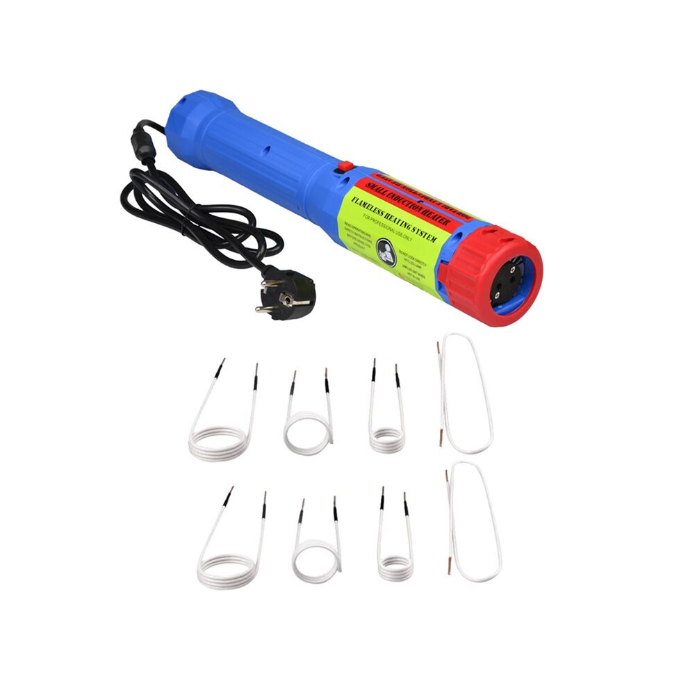 1400W Flameless Magnetic Induction Heater Kit Handheld Heating Car Bolt Remover Repair Tool With 8 Coils Eu 220V 4713774075667