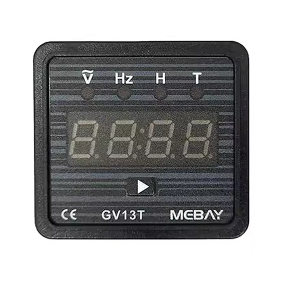 Mebay 1Pcs Gv13t Generator Digital Display Instrument Voltmeter Frequency Hour Test Panel Meter 220V 4712552101949